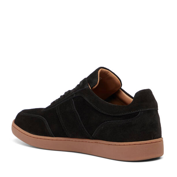 Siyah Hakiki Süet Deri Erkek Sneaker - E26I1AY57622-A01 - 4