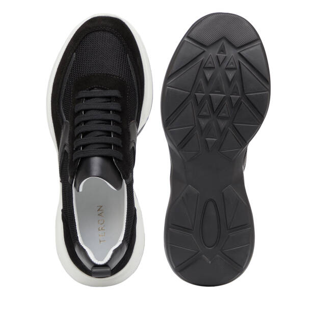 Siyah Hakiki Süet Deri Erkek Sneaker - E26I1AY57695-A01 - 6