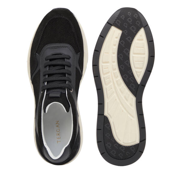 Siyah Hakiki Süet Deri Erkek Sneaker - E26I1AY57696-A01 - 6