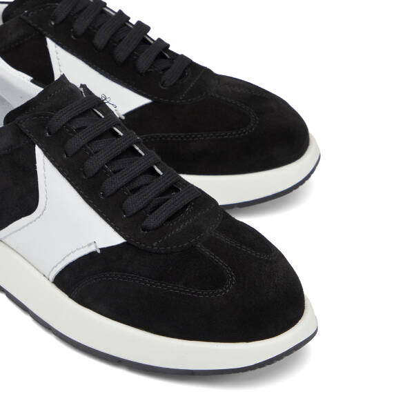 Siyah Hakiki Süet Deri Erkek Sneaker - E26I1AY57697-A01 - 3