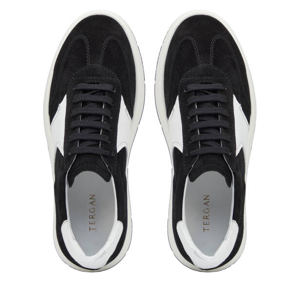 Siyah Hakiki Süet Deri Erkek Sneaker - E26I1AY57697-A01 - 5