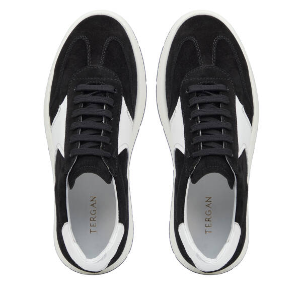 Siyah Hakiki Süet Deri Erkek Sneaker - E26I1AY57697-A01 - 5