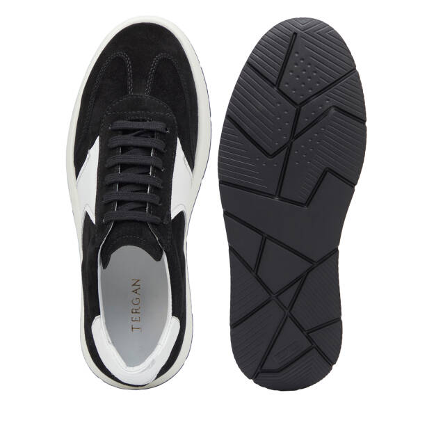 Siyah Hakiki Süet Deri Erkek Sneaker - E26I1AY57697-A01 - 6