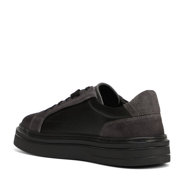 Siyah Hakiki Süet Deri Erkek Sneaker - E26I1AY57754-V2U - 4