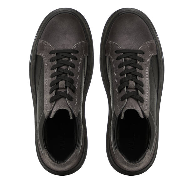 Siyah Hakiki Süet Deri Erkek Sneaker - E26I1AY57754-V2U - 5