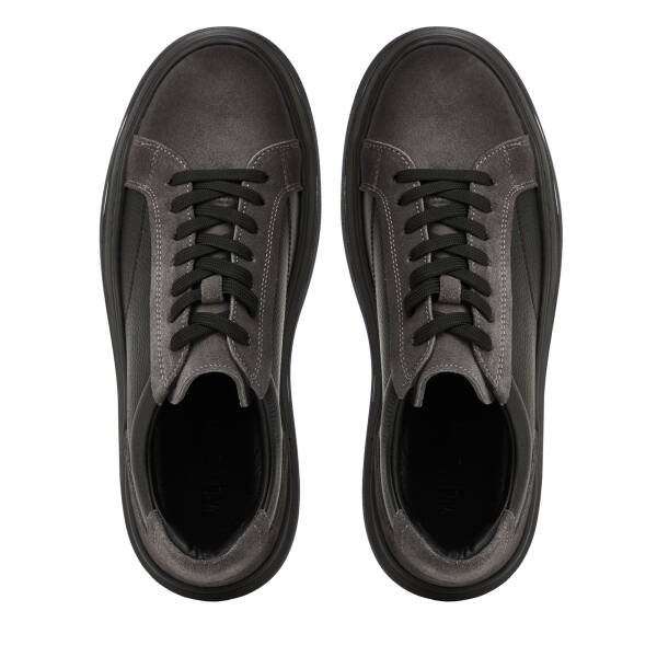 Siyah Hakiki Süet Deri Erkek Sneaker - E26I1AY57754-V2U - 5