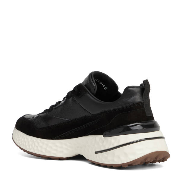 Siyah Hakiki Süet Deri Erkek Sneaker - E26S1AY57829-W19 - 4