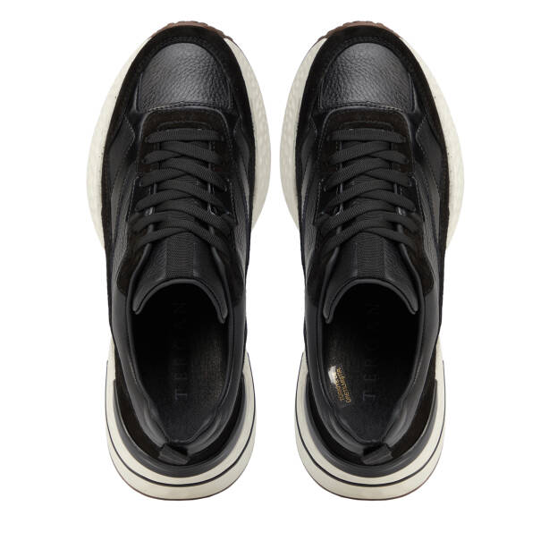 Siyah Hakiki Süet Deri Erkek Sneaker - E26S1AY57829-W19 - 5