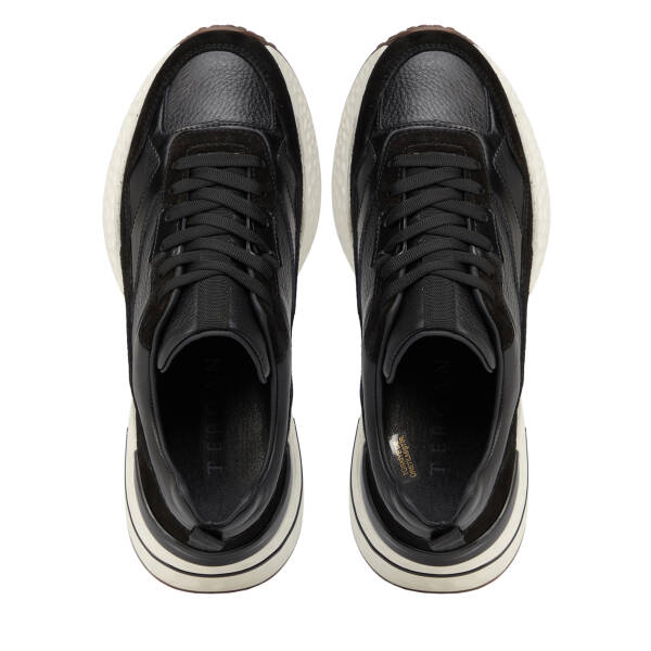Siyah Hakiki Süet Deri Erkek Sneaker - E26S1AY57829-W19 - 5