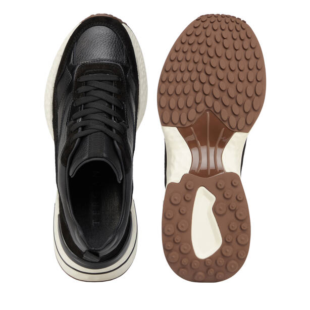 Siyah Hakiki Süet Deri Erkek Sneaker - E26S1AY57829-W19 - 6