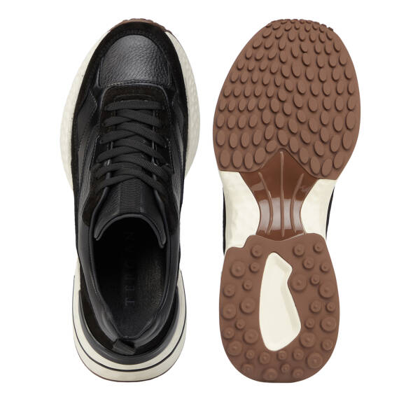 Siyah Hakiki Süet Deri Erkek Sneaker - E26S1AY57829-W19 - 6
