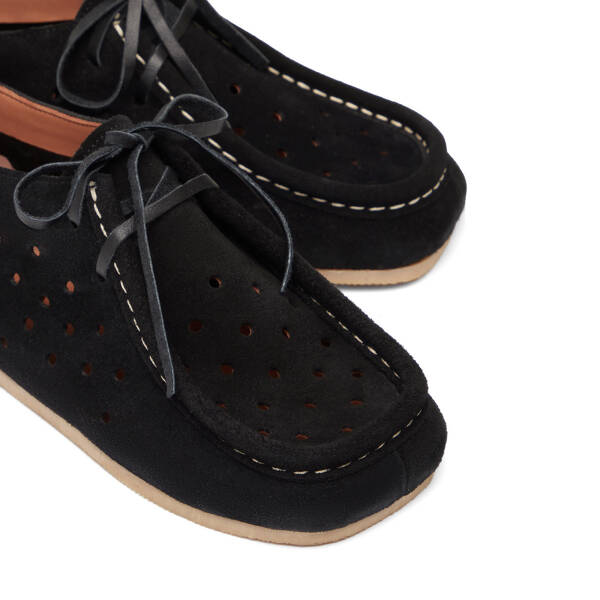 Siyah Hakiki Süet Deri Kadın Casual Ayakkabı - K26I1AY68417-A01 - 3