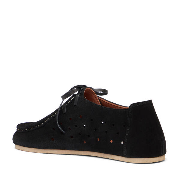 Siyah Hakiki Süet Deri Kadın Casual Ayakkabı - K26I1AY68417-A01 - 4