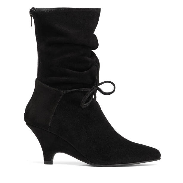 Siyah Hakiki Süet Deri Kadın Çizme - K26K1CM68718-A01 - 1