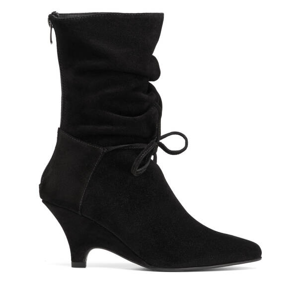 Siyah Hakiki Süet Deri Kadın Çizme - K26K1CM68718-A01 - 1