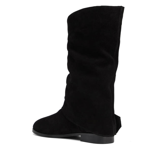 Siyah Hakiki Süet Deri Kadın Çizme - K26K1CM68762-A01 - 4