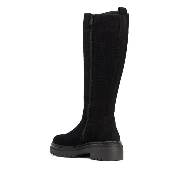 Siyah Hakiki Süet Deri Kadın Çizme - K26K1CM68891-A01 - 3