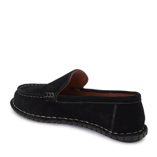 Siyah Hakiki Süet Deri Kadın Loafer - K26I1AY68455-A01 - 2
