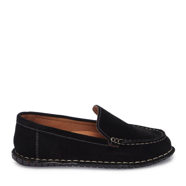 Siyah Hakiki Süet Deri Kadın Loafer - K26I1AY68455-A01 - 3