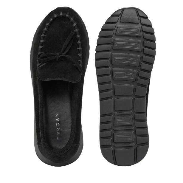 Siyah Hakiki Süet Deri Kadın Loafer - K26I1AY68653-A01 - 6