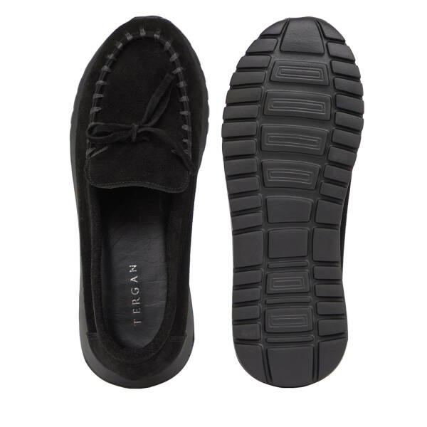 Siyah Hakiki Süet Deri Kadın Loafer - K26I1AY68653-A01 - 6