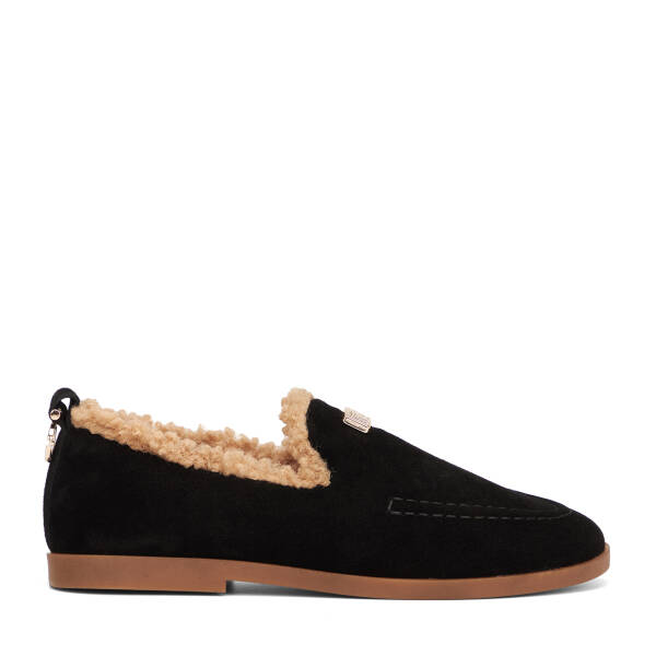 Siyah Hakiki Süet Deri Kadın Loafer - K26K1AY68833-A01 - 1