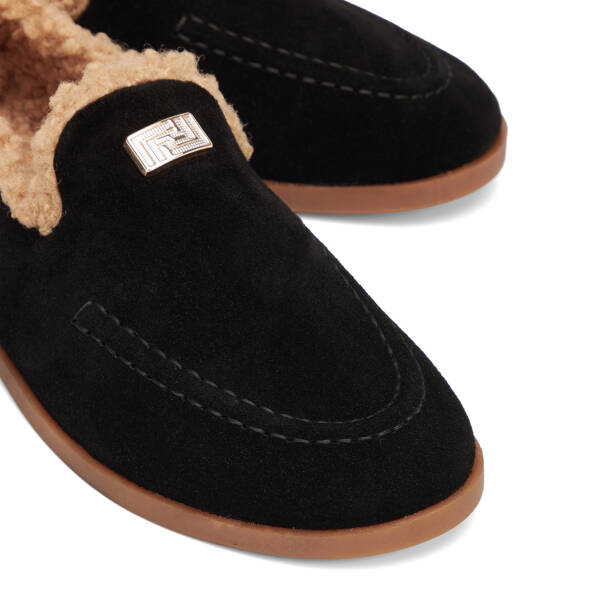 Siyah Hakiki Süet Deri Kadın Loafer - K26K1AY68833-A01 - 3
