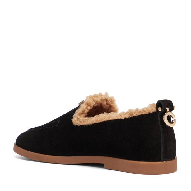 Siyah Hakiki Süet Deri Kadın Loafer - K26K1AY68833-A01 - 4
