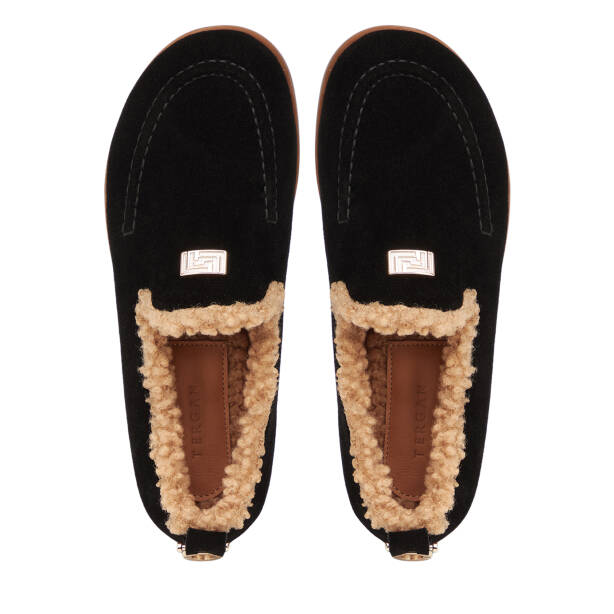 Siyah Hakiki Süet Deri Kadın Loafer - K26K1AY68833-A01 - 5
