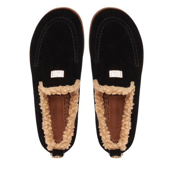 Siyah Hakiki Süet Deri Kadın Loafer - K26K1AY68833-A01 - 5