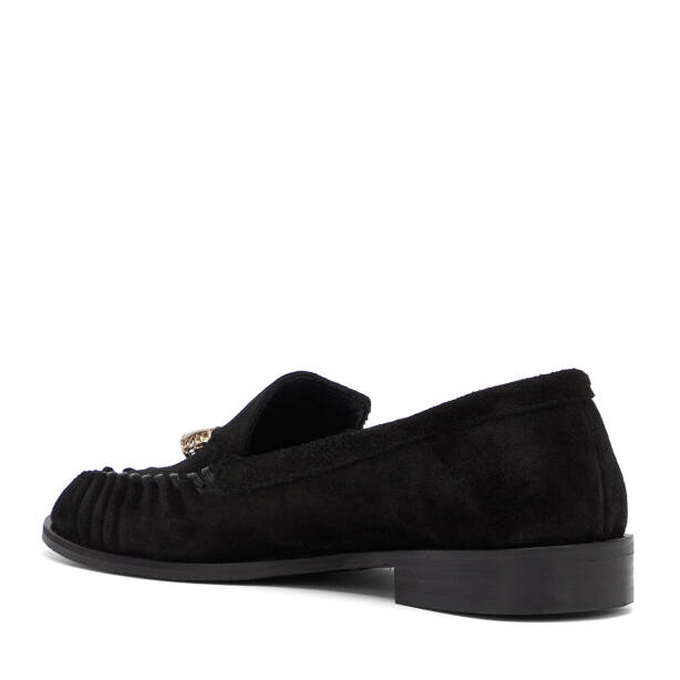 Siyah Hakiki Süet Deri Kadın Loafer - K26S1AY68746-A01 - 4