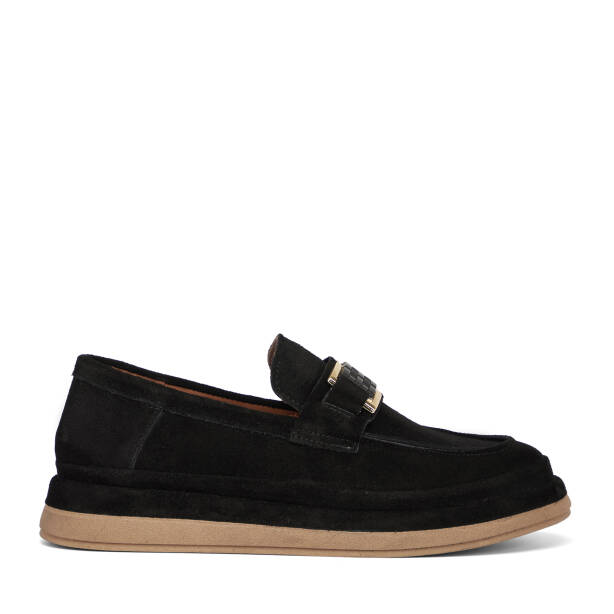 Siyah Hakiki Süet Deri Kadın Loafer - K26S1AY68866-A01 - 1