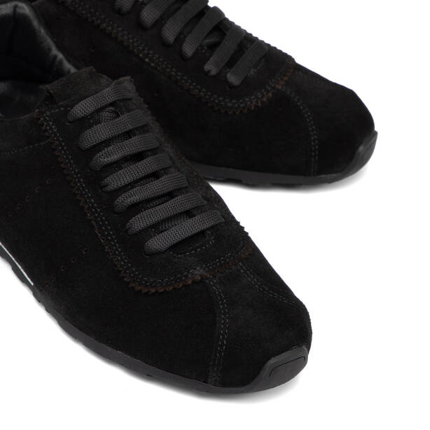 Siyah Hakiki Süet Deri Kadın Sneaker - K25I1AY68063-A01 - 3
