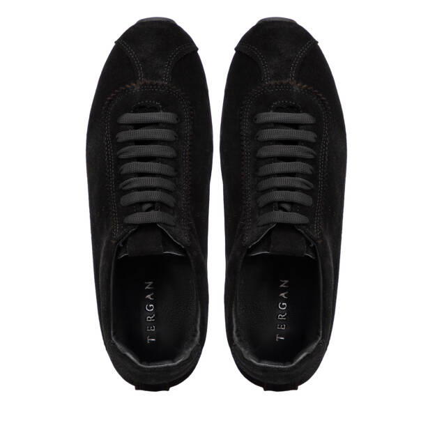 Siyah Hakiki Süet Deri Kadın Sneaker - K25I1AY68063-A01 - 5