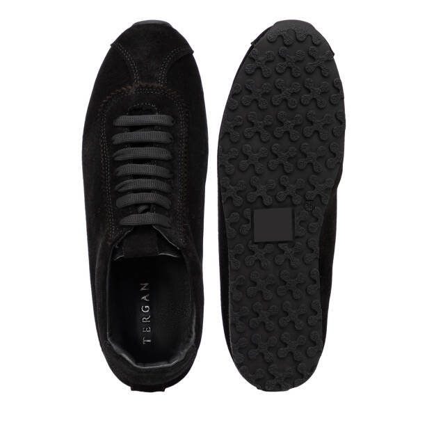 Siyah Hakiki Süet Deri Kadın Sneaker - K25I1AY68063-A01 - 6