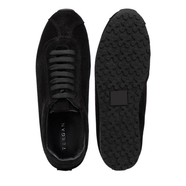 Siyah Hakiki Süet Deri Kadın Sneaker - K25I1AY68063-A01 - 6