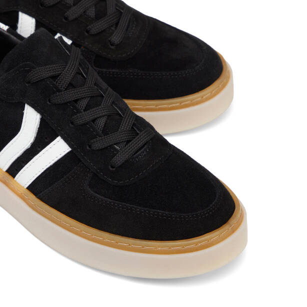 Siyah Hakiki Süet Deri Kadın Sneaker - K26I1AY68421-A01 - 3