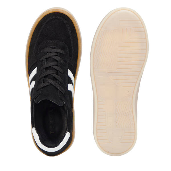 Siyah Hakiki Süet Deri Kadın Sneaker - K26I1AY68421-A01 - 6