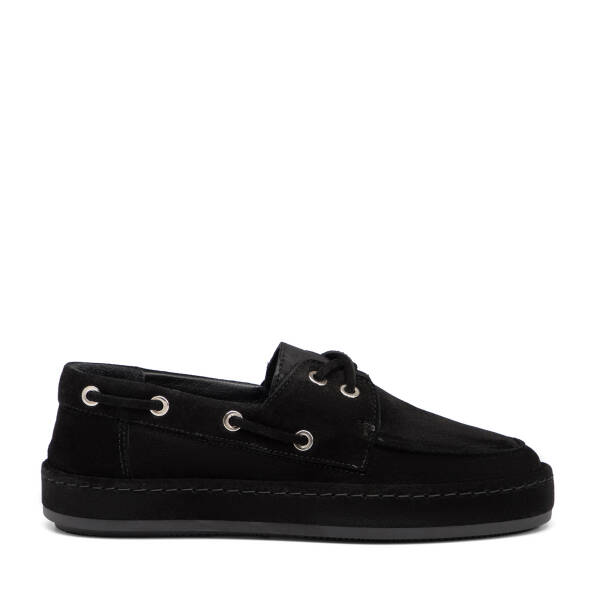 Siyah Hakiki Süet Deri Kadın Sneaker - K26I1AY68526-A01 - 1