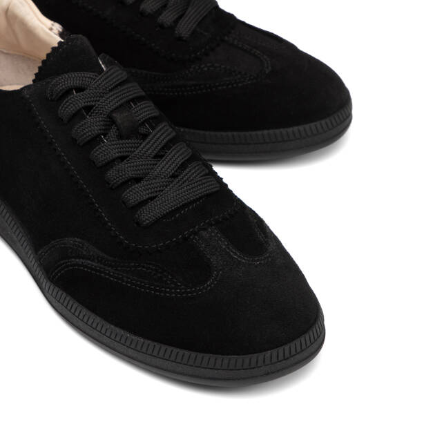 Siyah Hakiki Süet Deri Kadın Sneaker - K26I1AY68528-A01 - 3