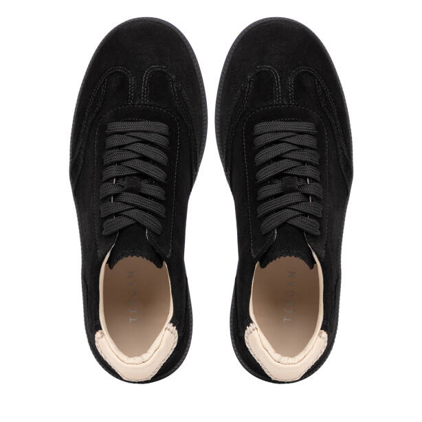Siyah Hakiki Süet Deri Kadın Sneaker - K26I1AY68528-A01 - 5
