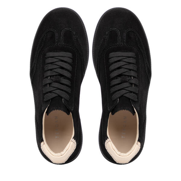 Siyah Hakiki Süet Deri Kadın Sneaker - K26I1AY68528-A01 - 5