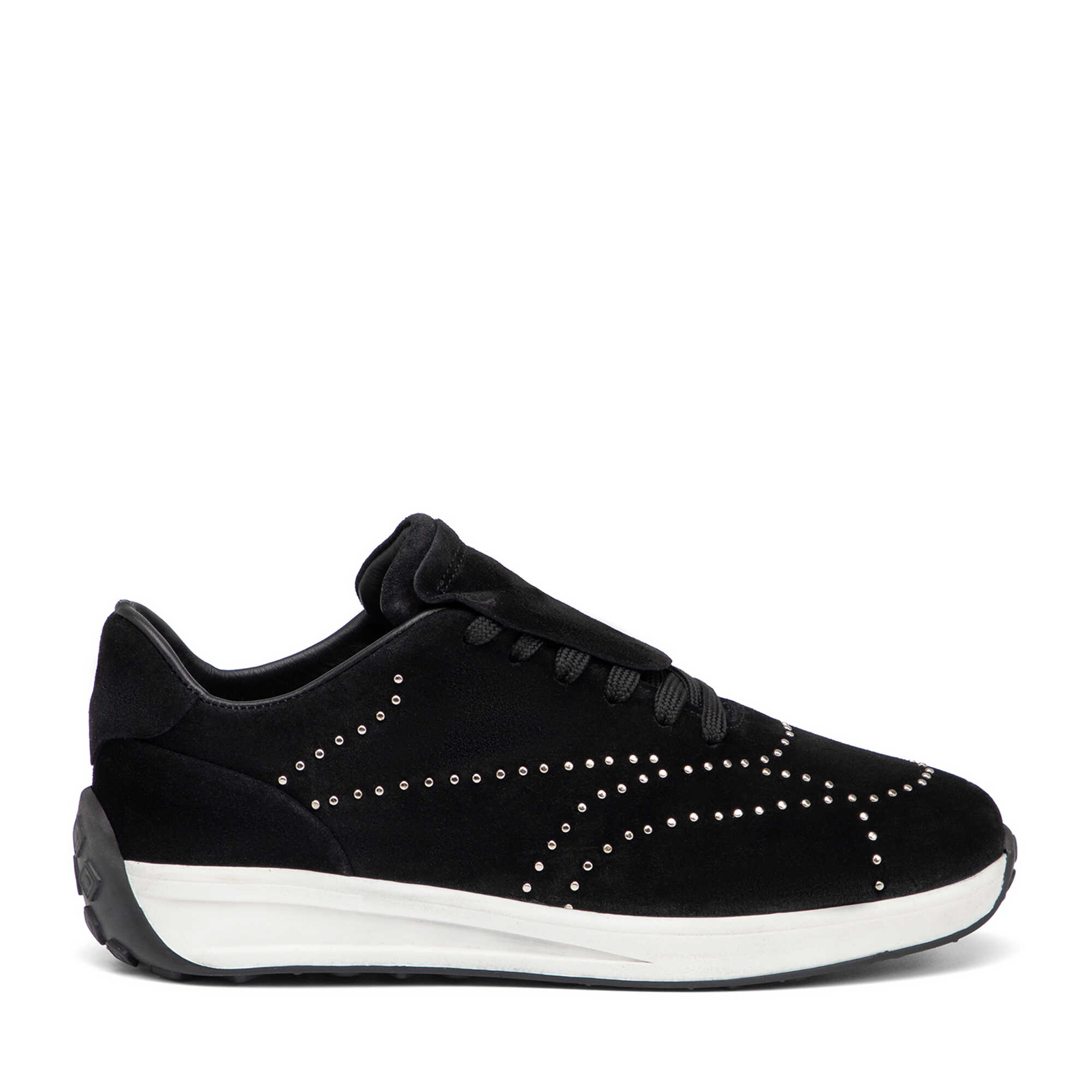 Siyah Hakiki Süet Deri Kadın Sneaker - K26I1AY68529-A01