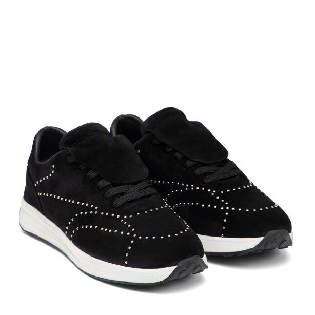 Siyah Hakiki Süet Deri Kadın Sneaker - K26I1AY68529-A01 - 2