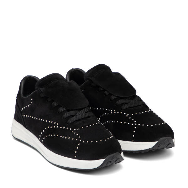 Siyah Hakiki Süet Deri Kadın Sneaker - K26I1AY68529-A01 - 2