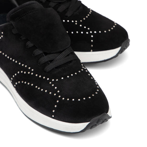 Siyah Hakiki Süet Deri Kadın Sneaker - K26I1AY68529-A01 - 3
