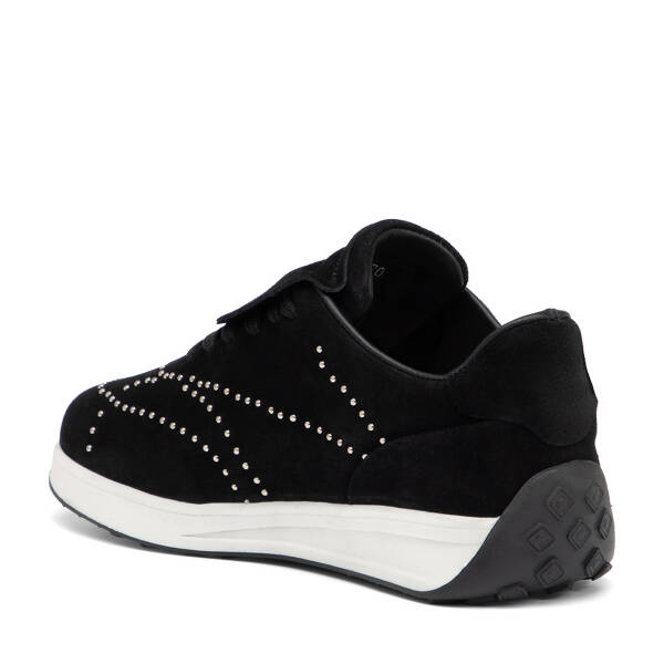 Siyah Hakiki Süet Deri Kadın Sneaker - K26I1AY68529-A01 - 4