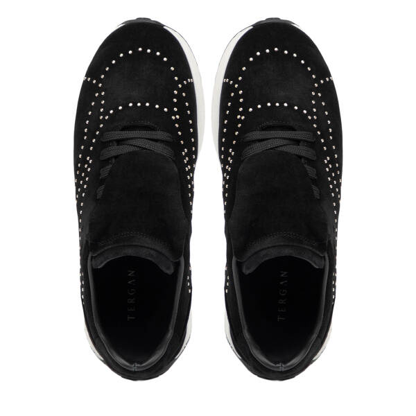 Siyah Hakiki Süet Deri Kadın Sneaker - K26I1AY68529-A01 - 5