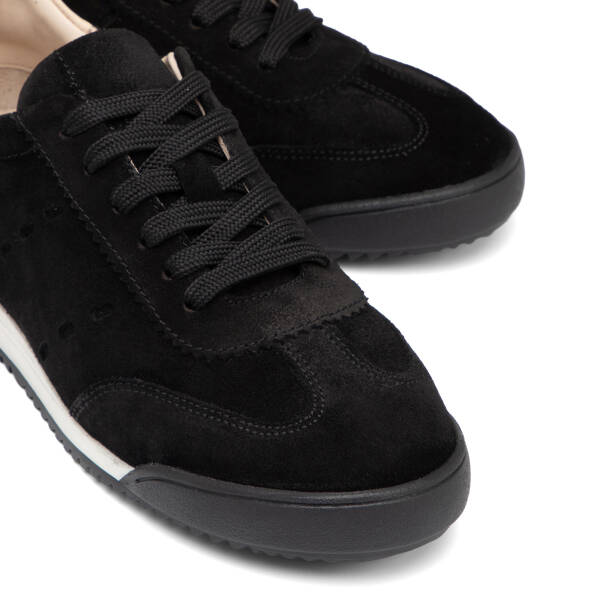 Siyah Hakiki Süet Deri Kadın Sneaker - K26I1AY68530-A01 - 3