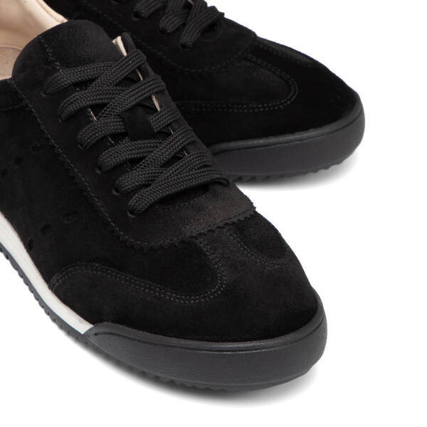 Siyah Hakiki Süet Deri Kadın Sneaker - K26I1AY68530-A01 - 3